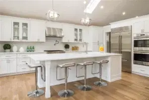 Kitchen Design in Rye, NY, a transitional Kitchen style with white shaker doors.